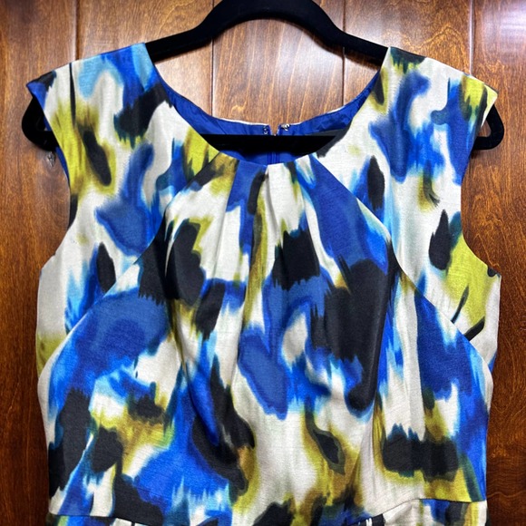 Tahari Authhur S Levine Womens Size 10 Colorful Cocktail Dress - Picture 2 of 8